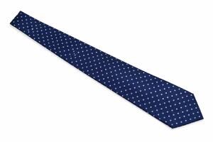 BOSS Hugo Boss 100% Silk Tie Made in Italy Blue Micro Polka Dot Necktie